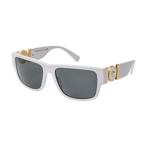 white versace sunglasses men's|Versace polarized sunglasses for men.